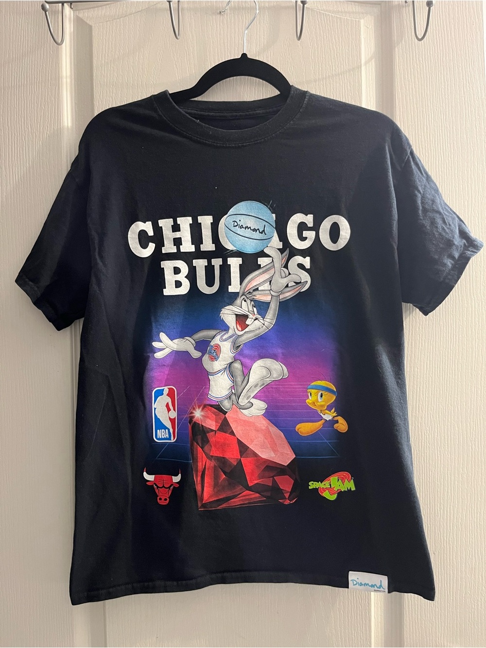 Diamond Supply Co. CHICAGO BULLS Space Jam Bugs Bunny Logo Tee